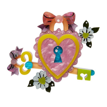 Erstwilder Key to Your Heart Brooch BH7396-2060