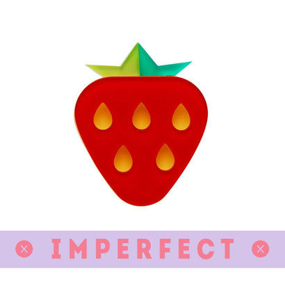sale Fruit Salad Strawberry Brooch (IMPERFECT) IP-BH7417-1000