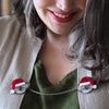 Koala Claus Double Brooch