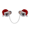 Koala Claus Double Brooch