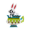 Follow the White Rabbit Brooch