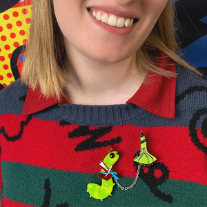 Erstwilder Advice from a Caterpillar Double Brooch BH7448-4000