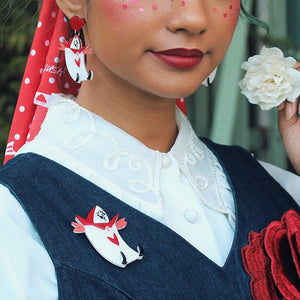 Erstwilder Knave of Hearts Brooch BH7449-8000