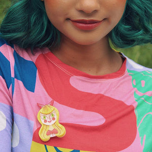 Erstwilder A Curiouser & Curiouser Alice Brooch BH7555-6000