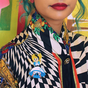 Erstwilder Alice Down the Rabbit Hole Brooch BH7556-3000