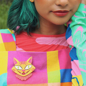 Erstwilder The Cheshire Cat Brooch BH7557-6000