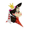 Erstwilder Queen of Hearts Brooch BH7559-1000