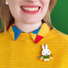 Miffy the Artist Brooch