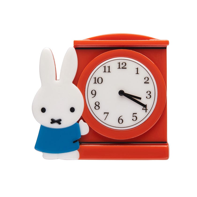 Erstwilder Miffy Can Tell the Time Brooch BHAT108