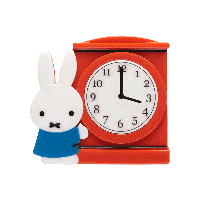 Erstwilder Miffy Can Tell the Time Brooch BHAT108