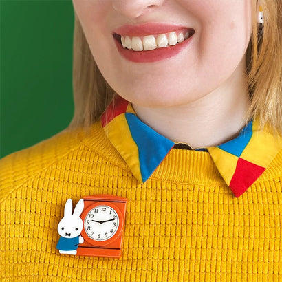Erstwilder Miffy Can Tell the Time Brooch BHAT108