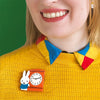 Miffy Can Tell the Time Brooch