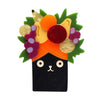Catmen Miranda Brooch  -  Erstwilder  -  Quirky Resin and Enamel Accessories