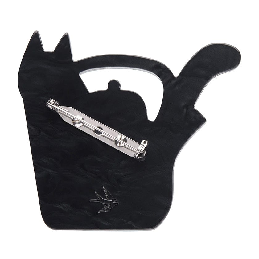 Mouse Tea Brooch  -  Erstwilder  -  Quirky Resin and Enamel Accessories