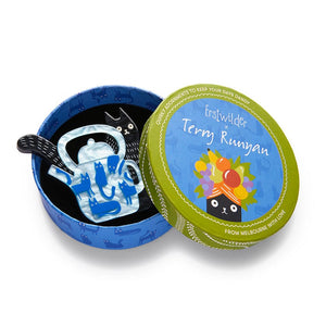 Mouse Tea Brooch  -  Erstwilder  -  Quirky Resin and Enamel Accessories