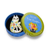 Feline Florescence Brooch  -  Erstwilder  -  Quirky Resin and Enamel Accessories