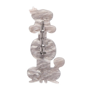 Poodle Along Brooch  -  Erstwilder  -  Quirky Resin and Enamel Accessories