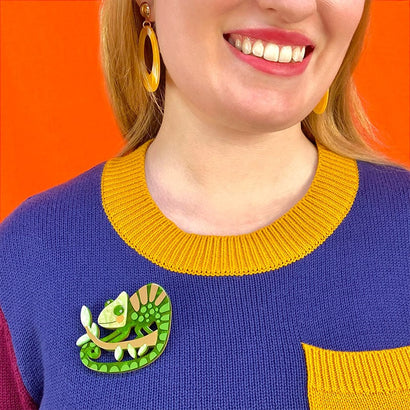 Good Karma Brooch  -  Erstwilder  -  Quirky Resin and Enamel Accessories