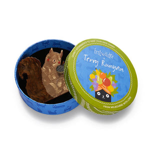 Nordic Messenger Brooch  -  Erstwilder  -  Quirky Resin and Enamel Accessories