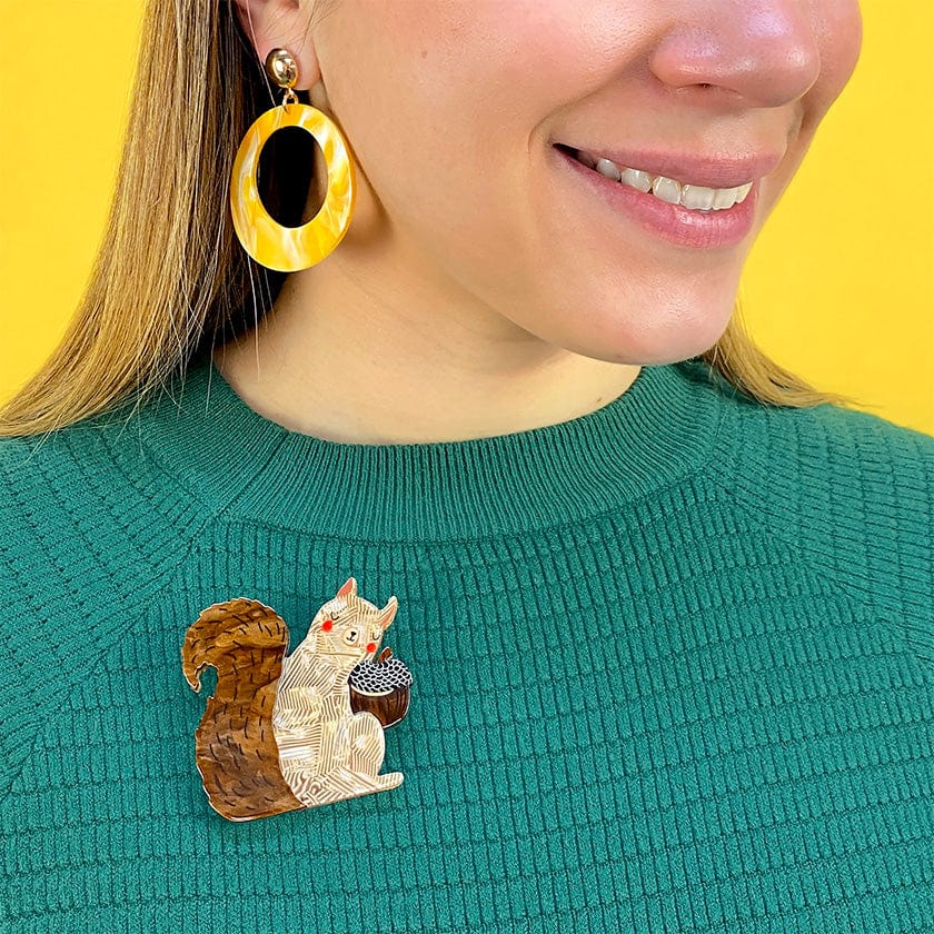 Nordic Messenger Brooch  -  Erstwilder  -  Quirky Resin and Enamel Accessories