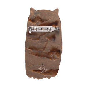 Feather Dress Brooch  -  Erstwilder  -  Quirky Resin and Enamel Accessories