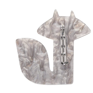 Sunday Raccoon Brooch  -  Erstwilder  -  Quirky Resin and Enamel Accessories