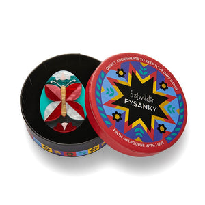 Butterfly of Rebirth Brooch  -  Erstwilder  -  Quirky Resin and Enamel Accessories