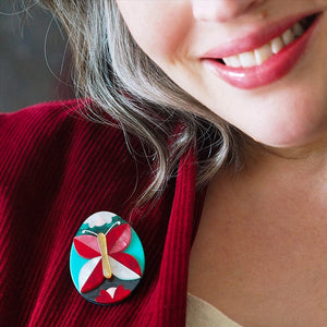 Butterfly of Rebirth Brooch  -  Erstwilder  -  Quirky Resin and Enamel Accessories