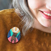Deer of Prosperity Brooch  -  Erstwilder  -  Quirky Resin and Enamel Accessories