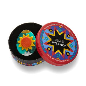 Sunflower of Love Brooch  -  Erstwilder  -  Quirky Resin and Enamel Accessories