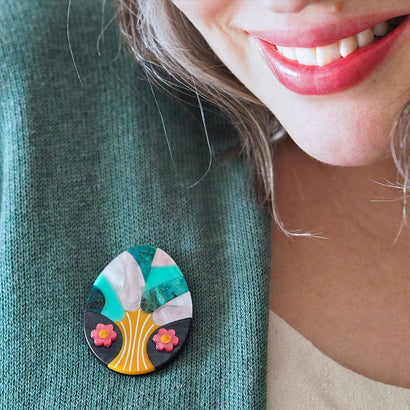 Tree of Life Brooch  -  Erstwilder  -  Quirky Resin and Enamel Accessories