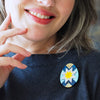 Star of Wisdom Brooch  -  Erstwilder  -  Quirky Resin and Enamel Accessories