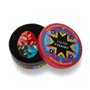 Harvest of Health Brooch  -  Erstwilder  -  Quirky Resin and Enamel Accessories