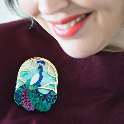 Stile Liberty Brooch  -  Erstwilder  -  Quirky Resin and Enamel Accessories
