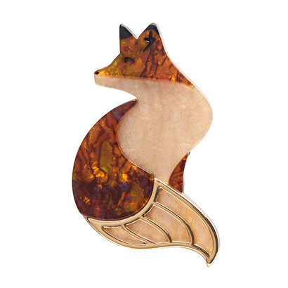 La Formidable Fauve Brooch  -  Erstwilder  -  Quirky Resin and Enamel Accessories