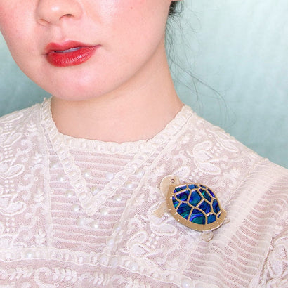 Ancient Altruism Brooch  -  Erstwilder  -  Quirky Resin and Enamel Accessories