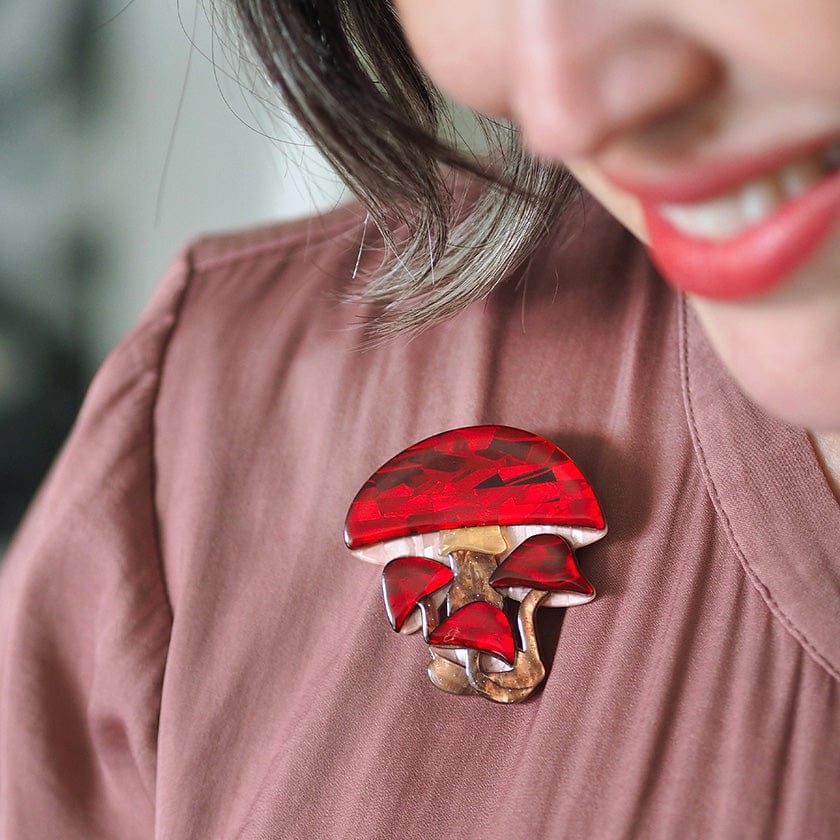 Mushroom brooch discount