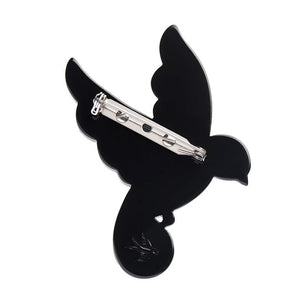 Drink on the Wing Brooch  -  Erstwilder  -  Quirky Resin and Enamel Accessories