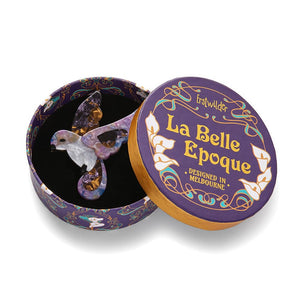 Drink on the Wing Brooch  -  Erstwilder  -  Quirky Resin and Enamel Accessories