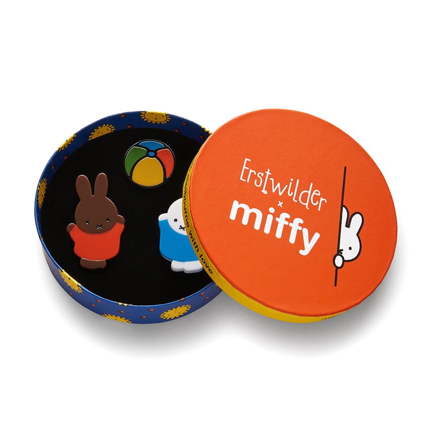 Erstwilder Miffy and Melanie Mini Brooch Set BXAT101