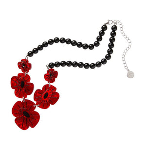 Erstwilder Remembrance Poppy Necklace AF1NS01