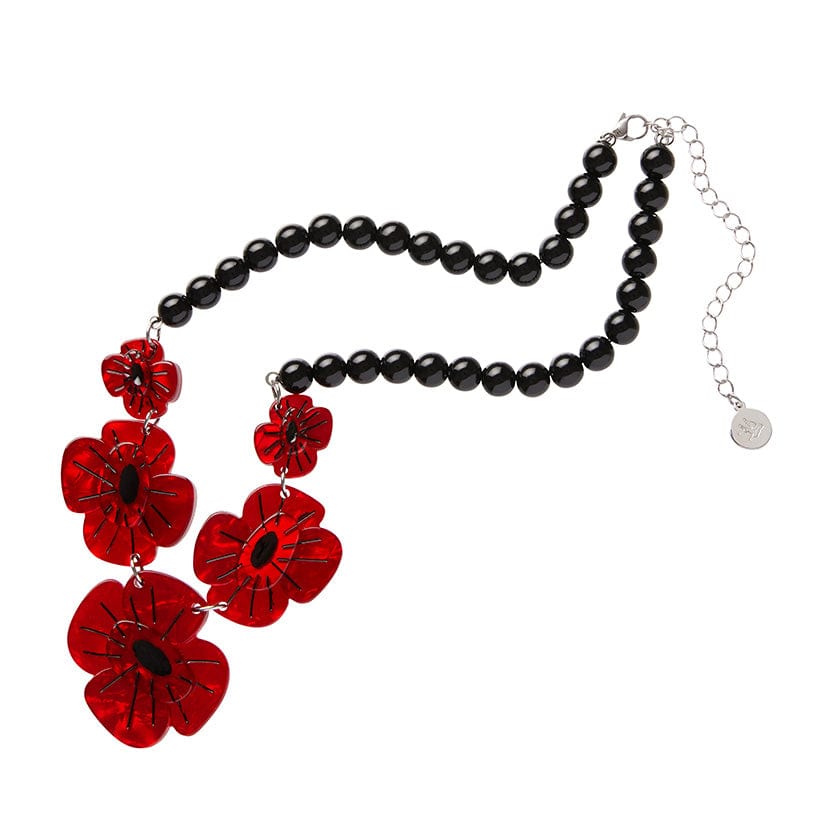 Erstwilder Remembrance Poppy Necklace AF1NS01