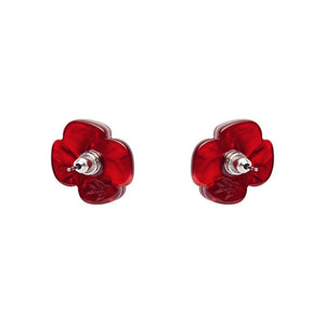 Erstwilder Remembrance Poppy Stud Earrings AF1EG02