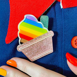 Erstwilder Pride & Joy Ice Cream Acceptance Brooch AD1BH04