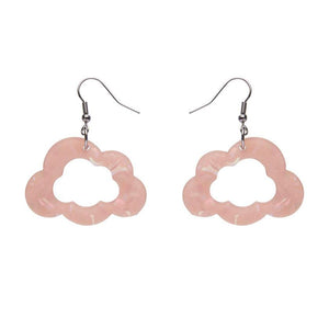 Erstwilder Essentials Cloud Solid Glitter Resin Drop Earrings - Pink EE1008-G2000