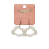 Erstwilder Essentials Cloud Solid Glitter Resin Drop Earrings -White EE1008-G8000