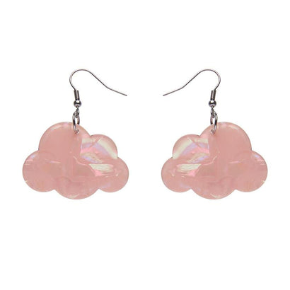 Erstwilder Essentials Solid Cloud Solid Glitter Resin Drop Earrings - Pink EE1025-G2000