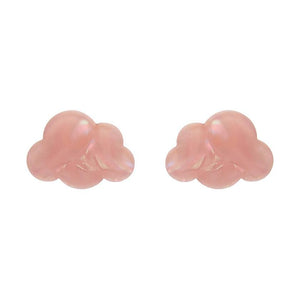 Erstwilder Essentials Cloud Solid Glitter Resin Stud Earrings - Pink EE0008-G2000