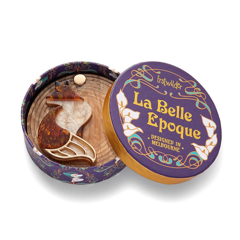 La Formidable Fauve Mirror Compact  -  Erstwilder  -  Quirky Resin and Enamel Accessories