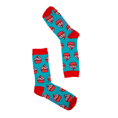 Erstwilder Cherry on Top Socks 3-Pack SOCK3PACKCUPCAKE